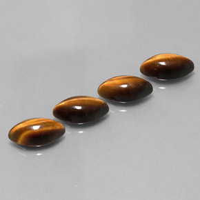 克拉天然虎眼石，马眼形，不透明