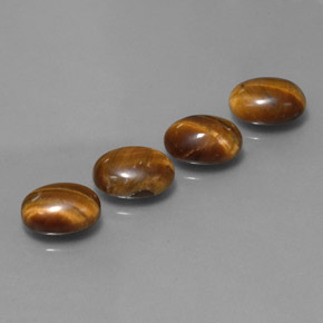 克拉天然虎眼石，椭圆形切割，不透明