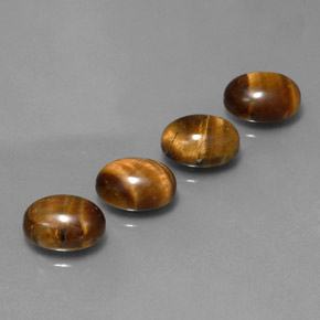 克拉天然虎眼石，椭圆形切割，不透明