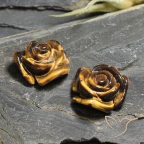24.29克拉天然虎眼石，花形切割，不透明