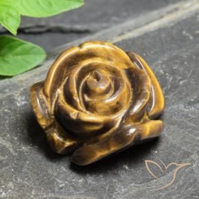 11.77克拉天然虎眼石，花形切割，不透明