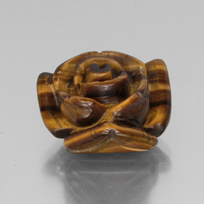 11.66克拉天然棕色Tiger's Eye，异形，15.4×15.4毫米，不透明