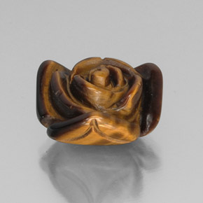 9.94克拉天然棕色Tiger's Eye，异形，15.2×14.7毫米，不透明