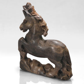 400.30克拉天然棕色Tiger's Eye，异形，80.7×70.3毫米，不透明