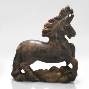 400.30克拉天然棕色Tiger's Eye，异形，80.7×70.3毫米，不透明