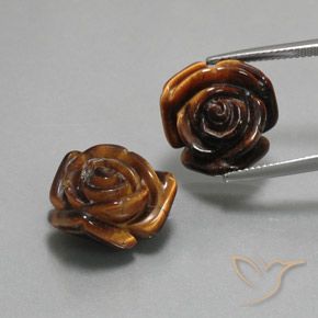 25.54ctw 天然 暖棕 虎眼石, 花式切割, 不透明