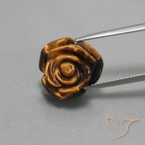 12.62ct 天然 暖棕 虎眼石, 花式切割, 不透明