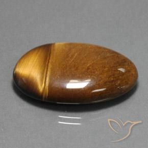 33.65克拉天然虎眼石，椭圆形，不透明