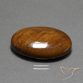 33.96克拉天然虎眼石，椭圆形，不透明