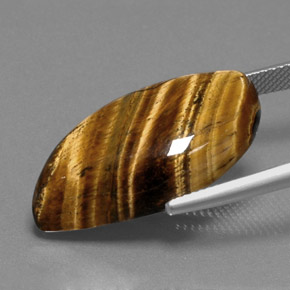 18.41克拉天然虎眼石，异形，不透明