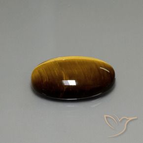 19.68克拉天然虎眼石，椭圆形，不透明