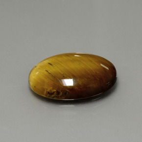 7.51克拉天然棕色Tiger's Eye，椭圆形切割，17.9×12.9毫米，不透明