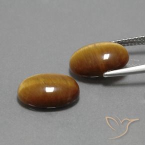 9.08克拉天然虎眼石，椭圆形，不透明