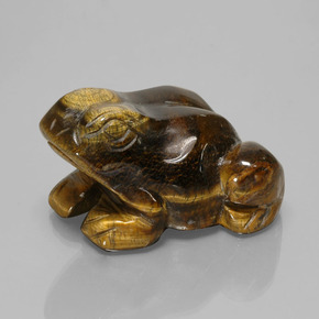 284.94克拉天然棕色Tiger's Eye，异形，47.8×39毫米，不透明