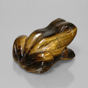 284.94克拉天然棕色Tiger's Eye，异形，47.8×39毫米，不透明