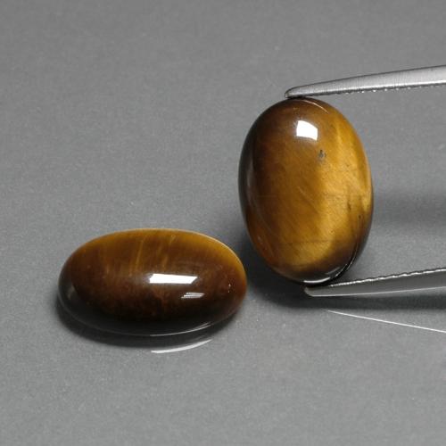 9.11克拉天然虎眼石，椭圆形切割，不透明