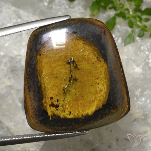 43.20ct 天然 黄棕色 虎眼石, 花式切割, 不透明