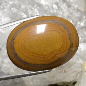 63.98克拉天然虎眼石，椭圆形，不透明