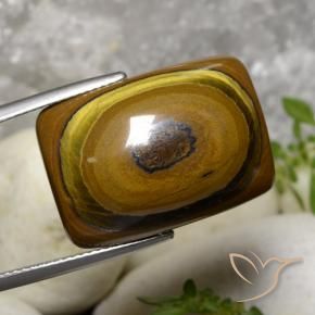 31.07克拉天然虎眼石，软垫，不透明