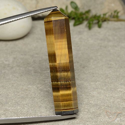 19.94ct 天然 金棕色 虎眼石, 花式切割, 不透明