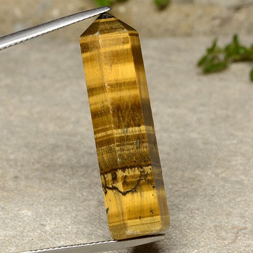 22.34ct 天然 黄棕色 虎眼石, 花式切割, 不透明