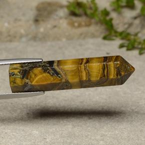 23.84克拉天然棕色Tiger's Eye，异形，36.1×8.7毫米，不透明