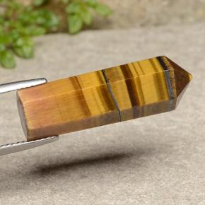 18.73克拉天然棕色Tiger's Eye，异形，28.8×9.2毫米，不透明