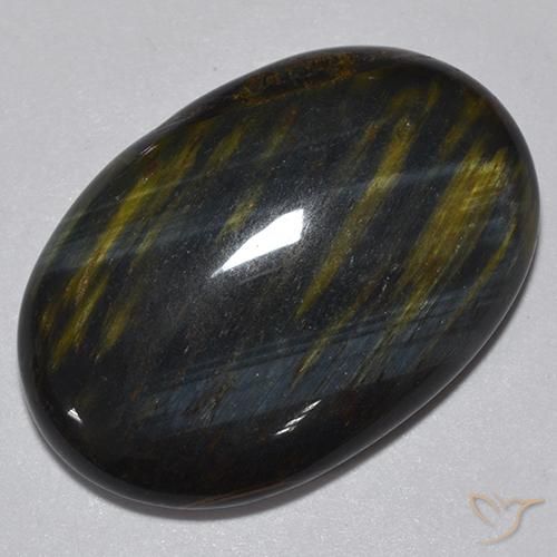 16.76ct 天然 金棕色 虎眼石, 椭圆形, 不透明