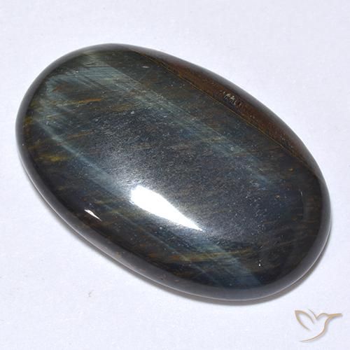 22.08ct 天然 金棕色 虎眼石, 椭圆形, 不透明