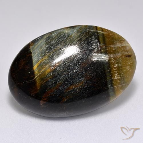 20.43ct 天然 金棕色 虎眼石, 椭圆形, 不透明
