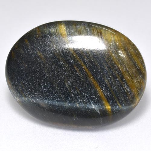 13.13克拉天然虎眼石，椭圆形切割，不透明