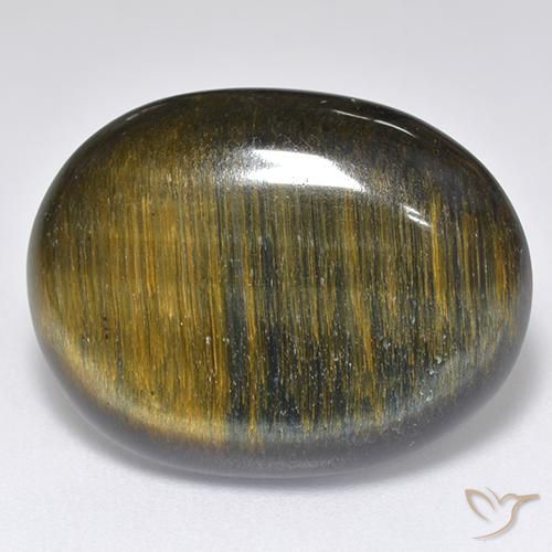 16.68ct 天然 金棕色 虎眼石, 椭圆形, 不透明
