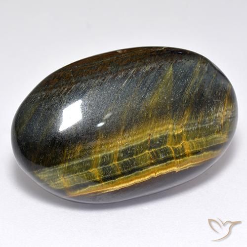28.26ct 天然 金棕色 虎眼石, 椭圆形, 不透明