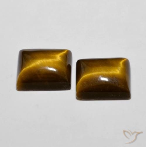 12.53克拉天然虎眼石，狭长方形，不透明