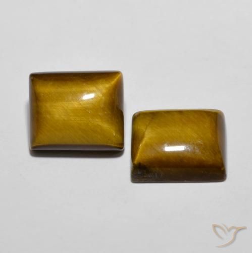 12.50克拉天然虎眼石，狭长方形，不透明