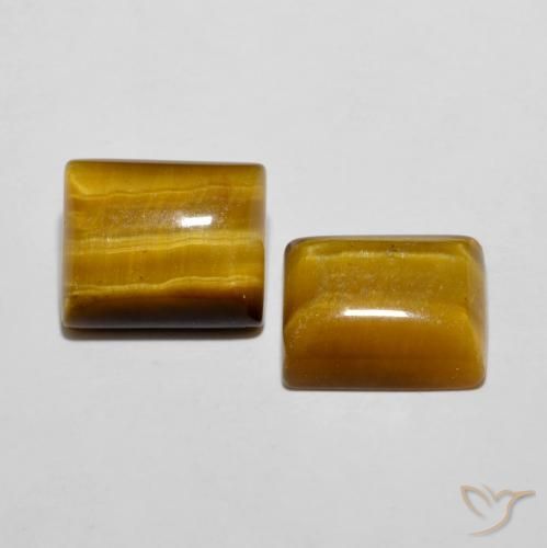 11.89克拉天然虎眼石，狭长方形，不透明