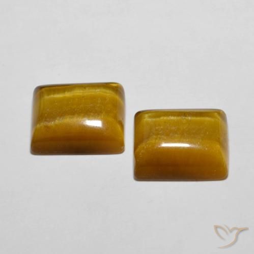 11.89克拉天然虎眼石，狭长方形，不透明