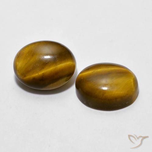 5.98克拉天然虎眼石，椭圆形，不透明