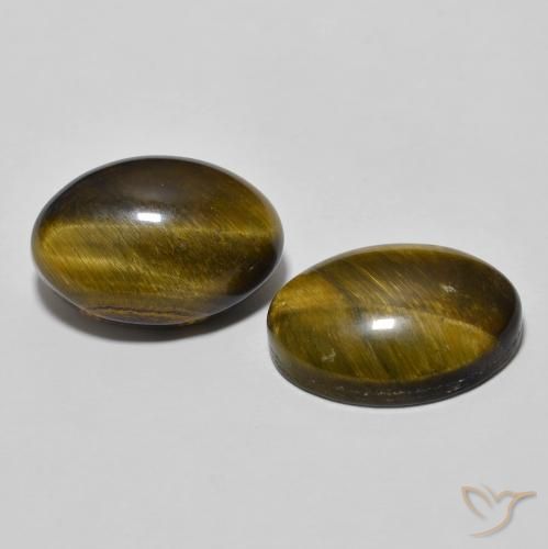 7.74克拉天然虎眼石，椭圆形，不透明