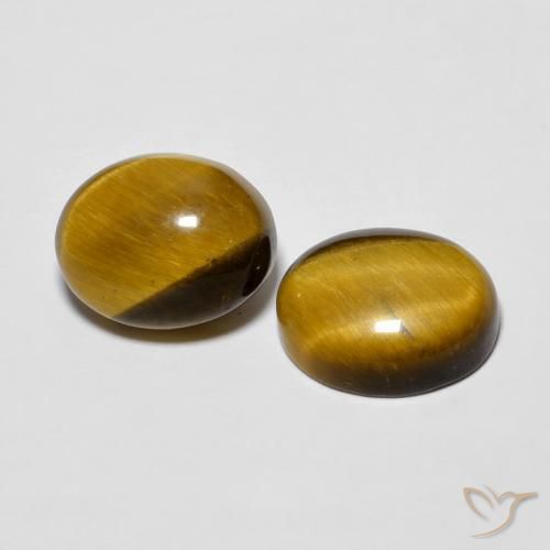 5.69克拉天然虎眼石，椭圆形，不透明