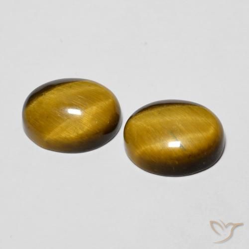 5.69克拉天然虎眼石，椭圆形，不透明