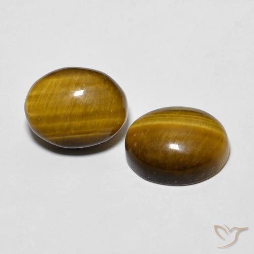6.12克拉天然虎眼石，椭圆形，不透明