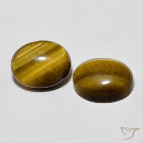 5.71克拉天然虎眼石，椭圆形，不透明