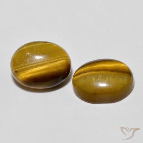 5.60克拉天然虎眼石，椭圆形，不透明