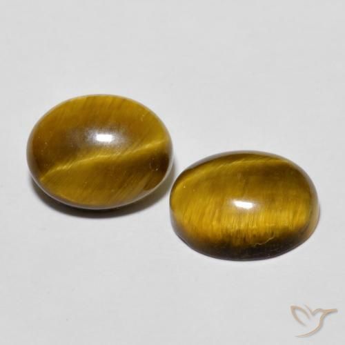 5.85克拉天然虎眼石，椭圆形，不透明