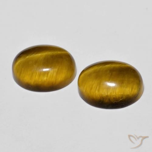 5.85克拉天然虎眼石，椭圆形，不透明