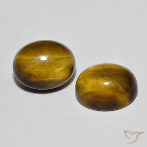 6.95克拉天然虎眼石，椭圆形，不透明