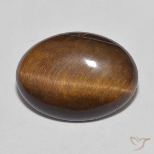 9.26ct 天然 中褐色 虎眼石, 椭圆形, 不透明