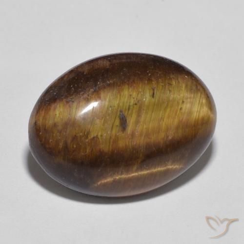 9.52克拉天然虎眼石，椭圆形，不透明
