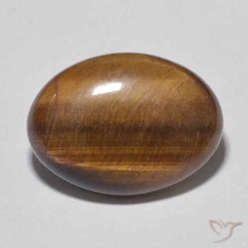10.52ct 天然 姜饼布朗 虎眼石, 椭圆形, 不透明